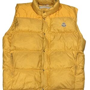 Moncler Men's Yellow Quilted Down Vest